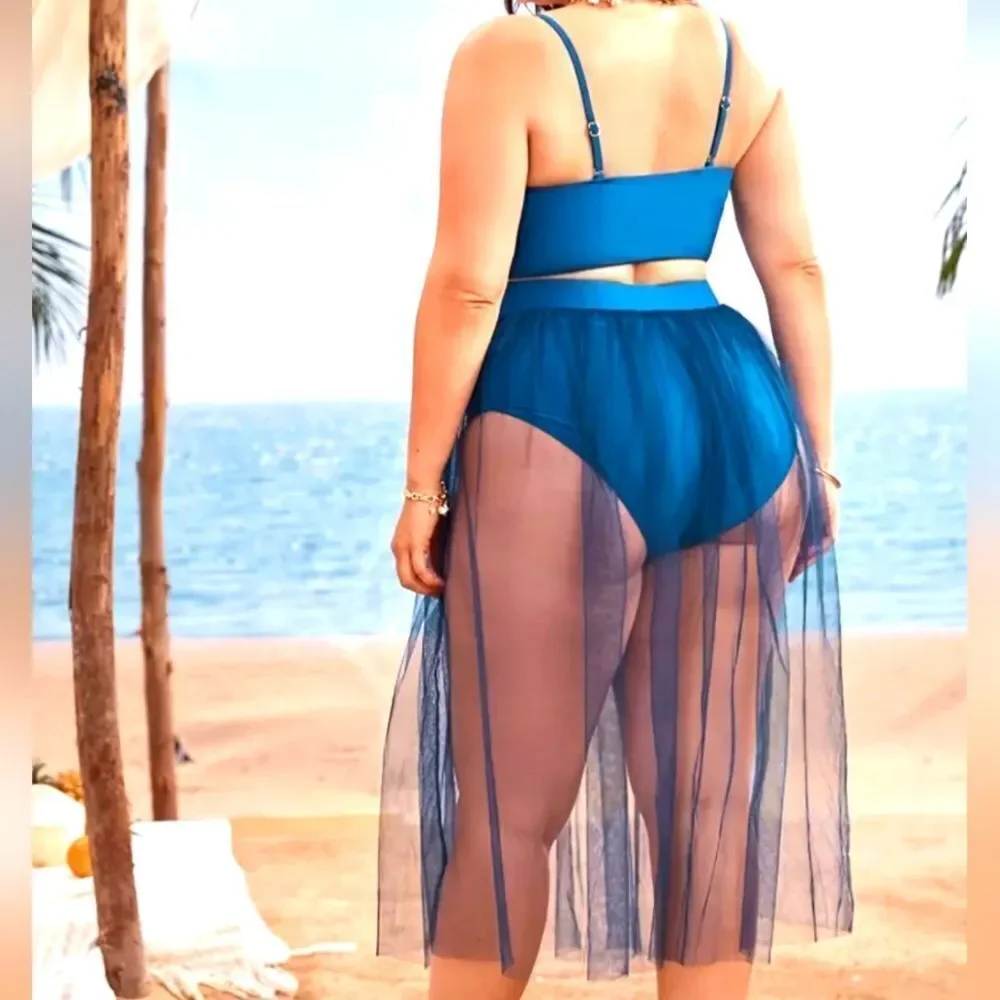 Plussize 3pc Swimsuit sz 1X